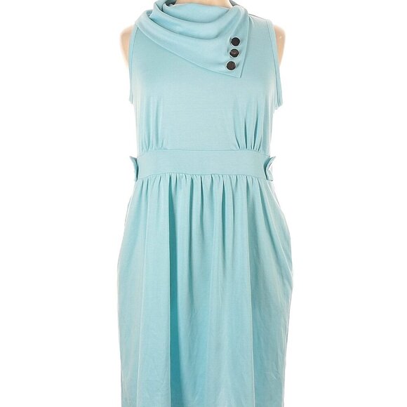 Modcloth "Coach Tour" Dress in Baby Blue - Picture 2 of 4